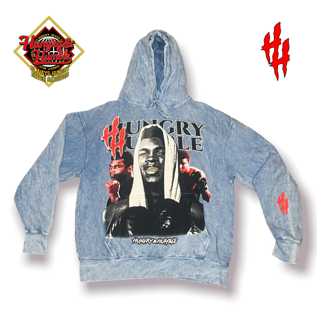 Sky-blue Muhammad Ali Hoodie